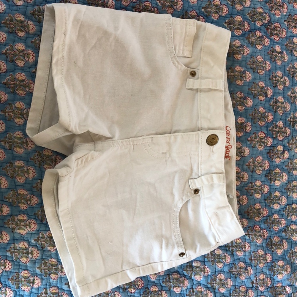 White jean shorts kids